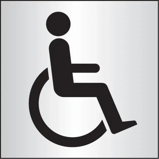 Disabled 140x140mm aluminium