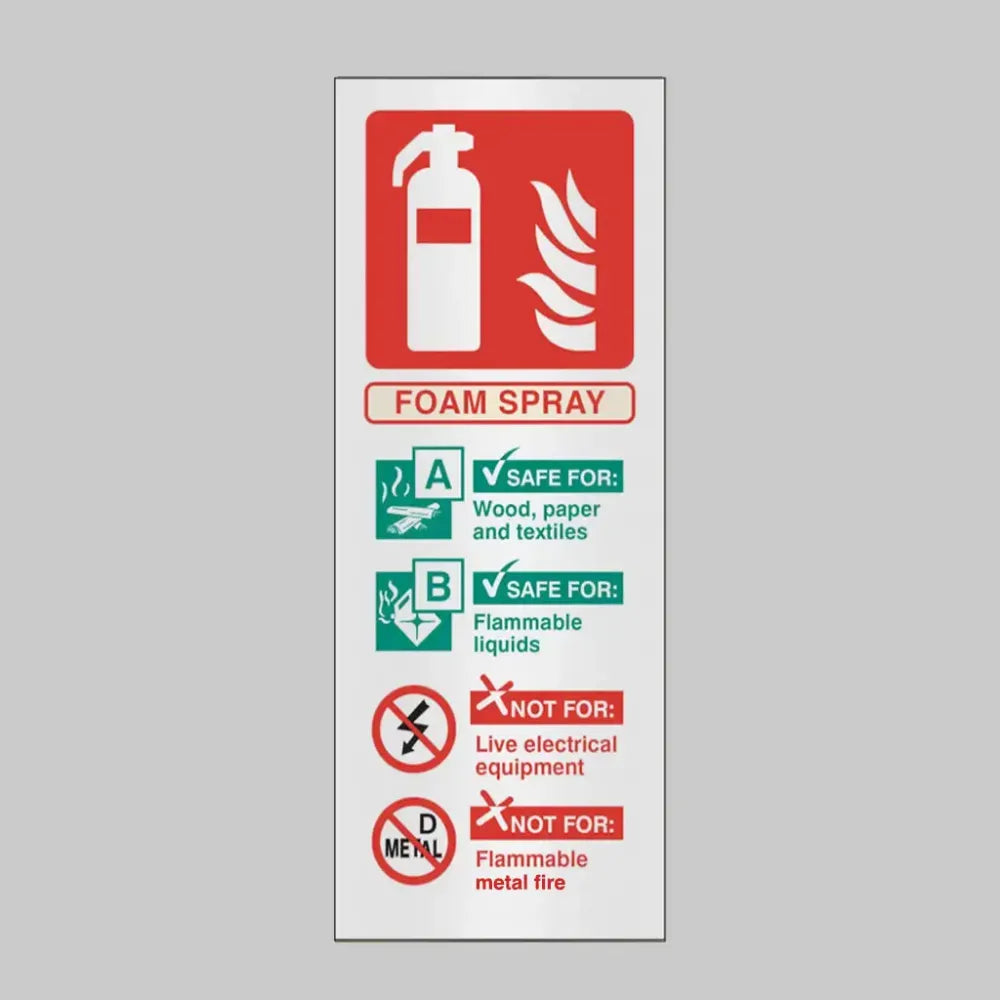 Foam spray ID anodised aluminium 75x200mm adhesive backed