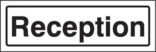 59190 Reception visual impact sign  (450x150mm) Safety Sign