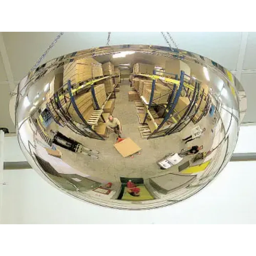 Full dome mirror (600 dia 360 deg) to view 4 directions 6m