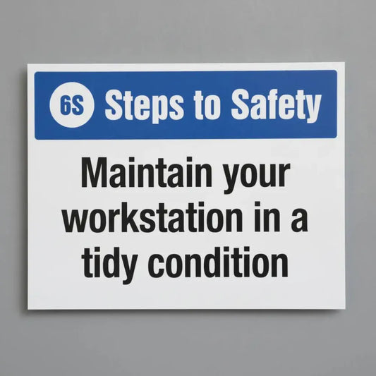 6S Steps to Safety, Maintain your workstation in a tidy condition