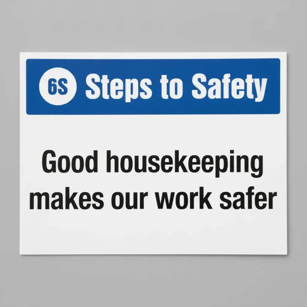 6S Steps to Safety, Good housekeeping makes our work safer
