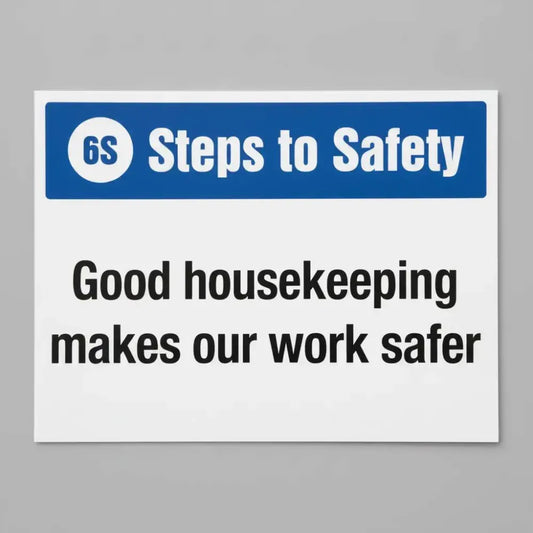 6S Steps to Safety, Good housekeeping makes our work safer