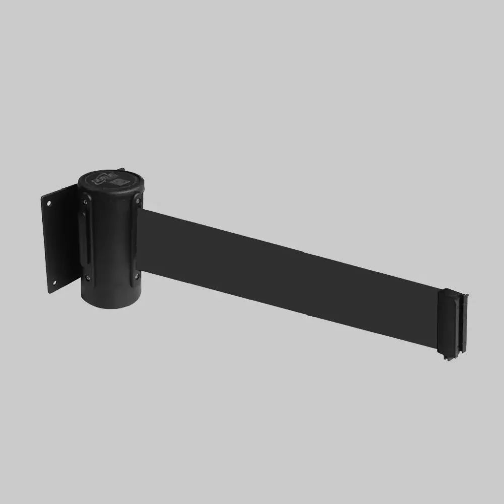 59495 Wall mounted retractable barrier 4.6m black webbing 50mm wide c/w screw in wall clip Miscellaneous (115x120x100mm)