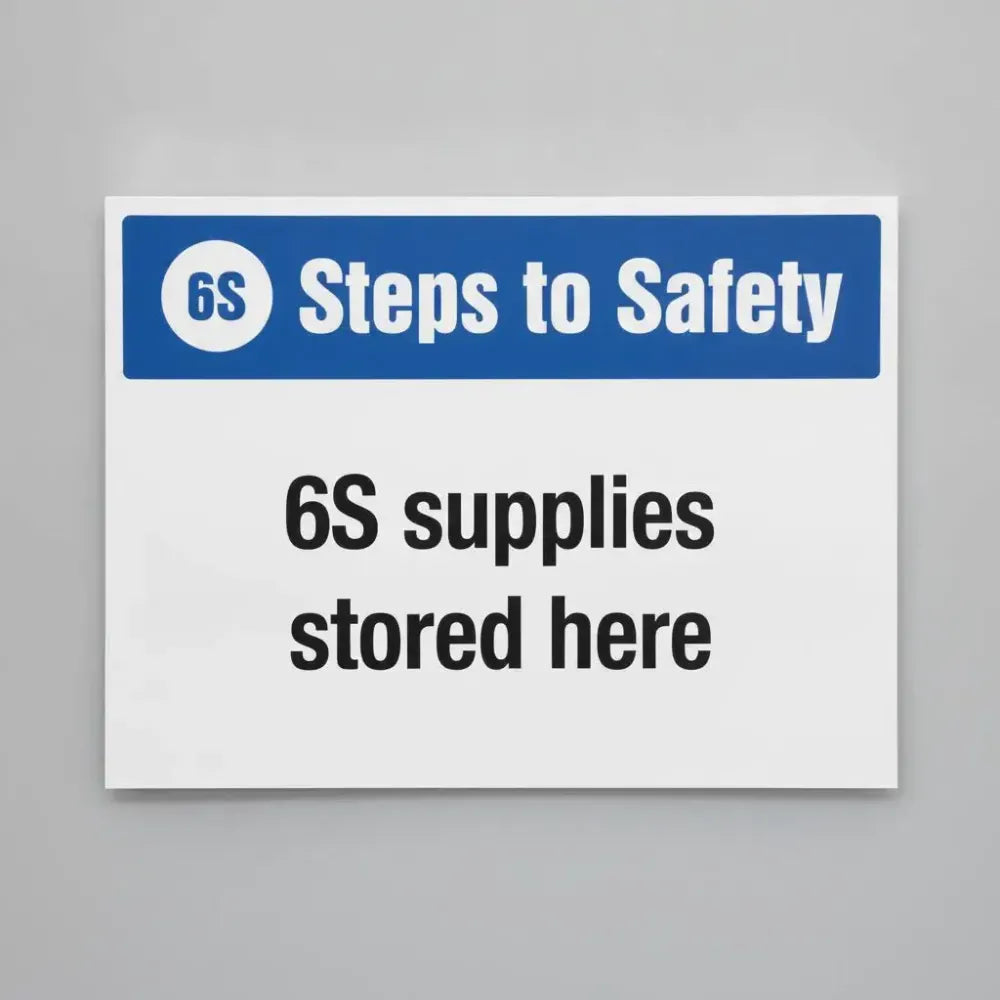 6S Steps to Safety, 6S supplies stored here