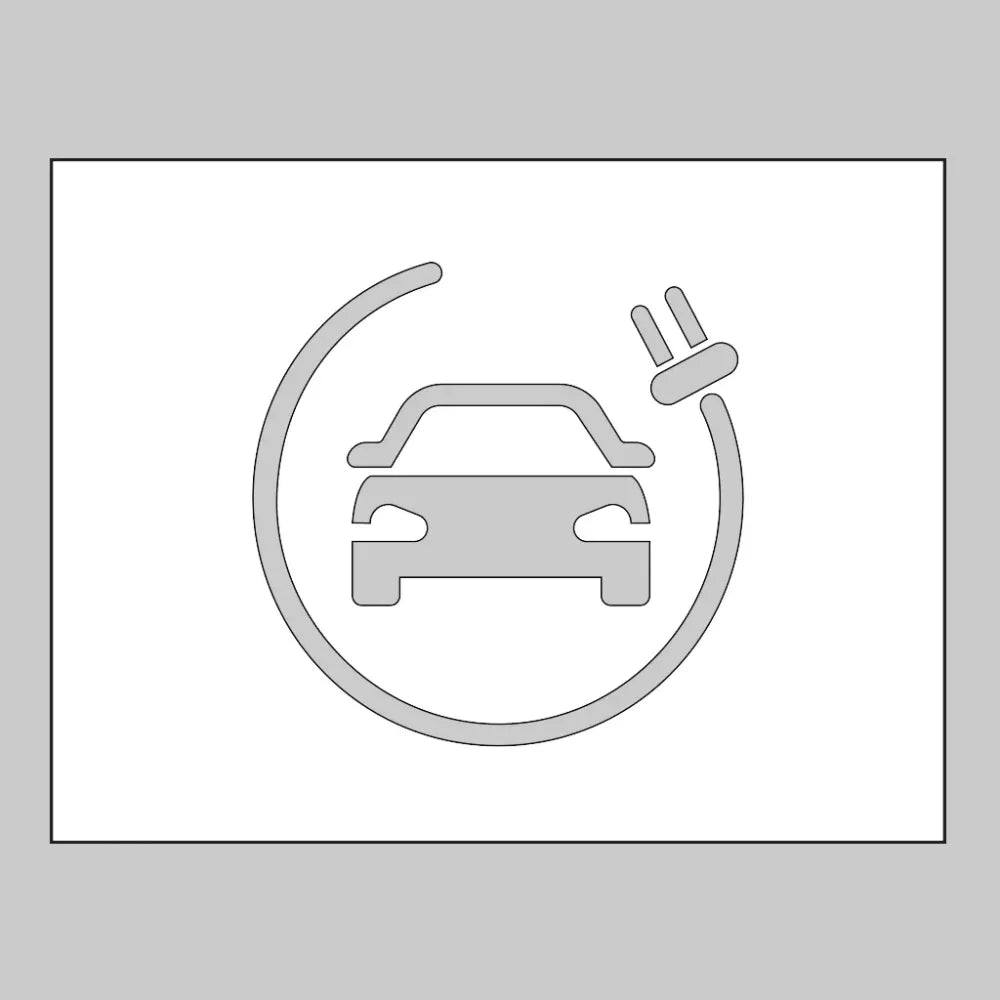 59537 PVC stencil 600x400mm - Electric vehicle only Miscellaneous