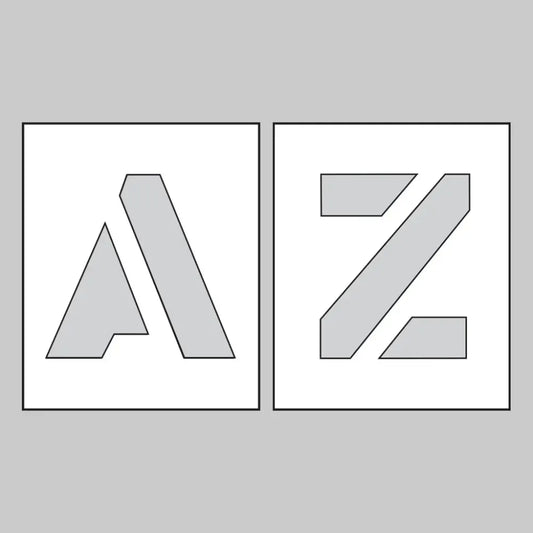 PVC stencil Letters A-Z 150mm