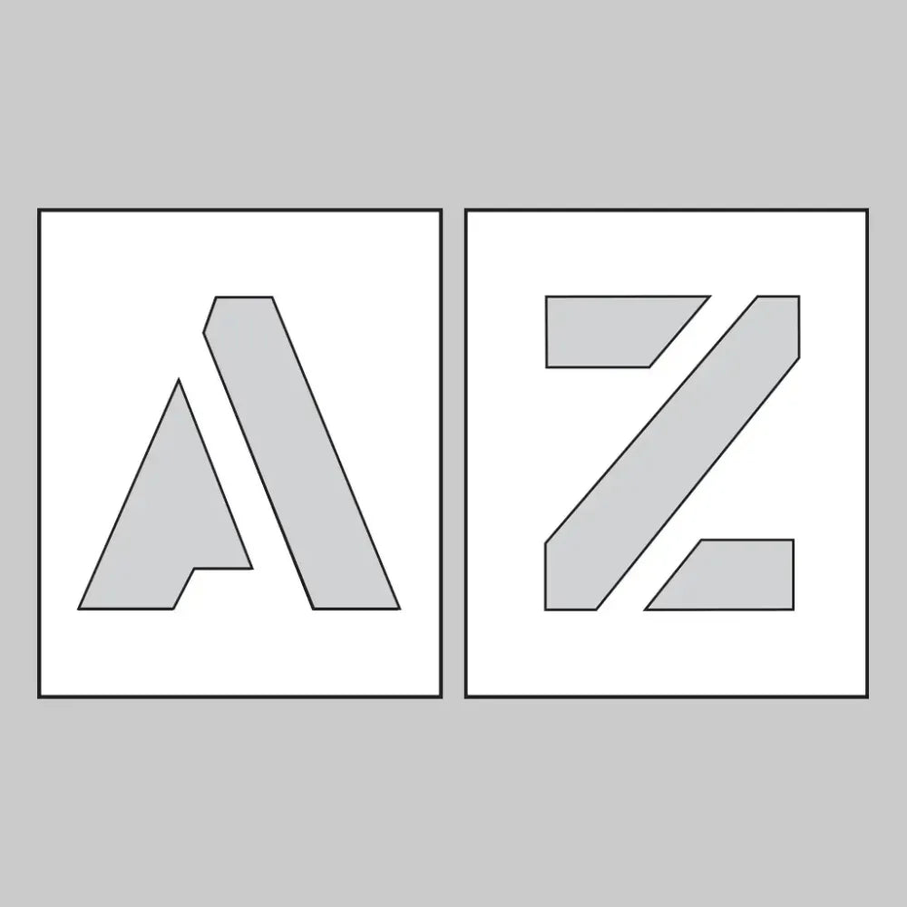 PVC stencil Letters A-Z 300mm