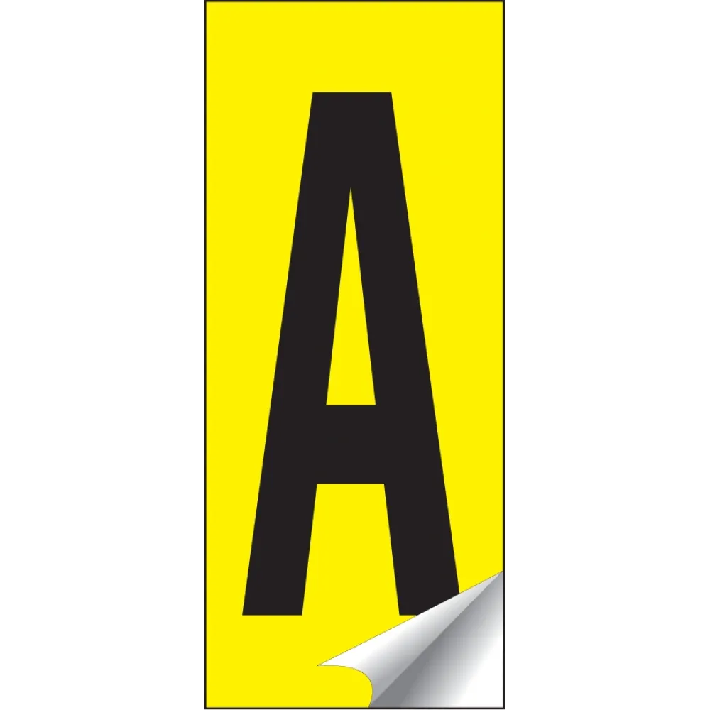 Identification letter A-Z 45x130mm (single letter pack of 10)