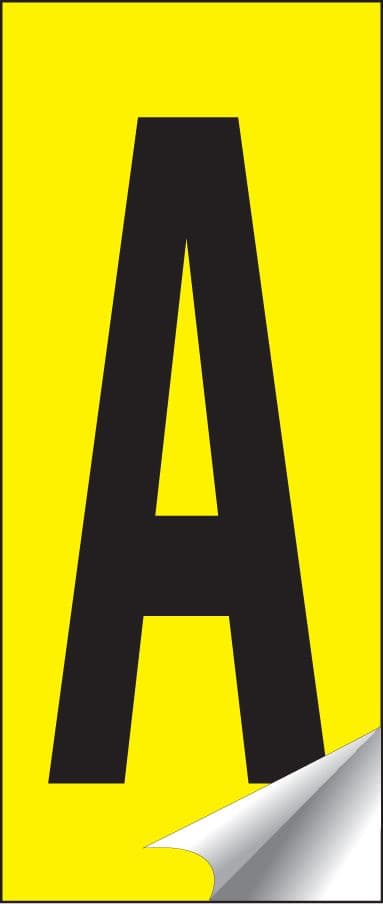 59672 Identification letters A-Z 21x56mm  (21x56mm) Safety Sign