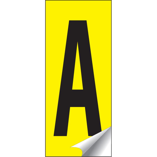 Identification letters A-Z 38x90mm (single letter pack of 10)
