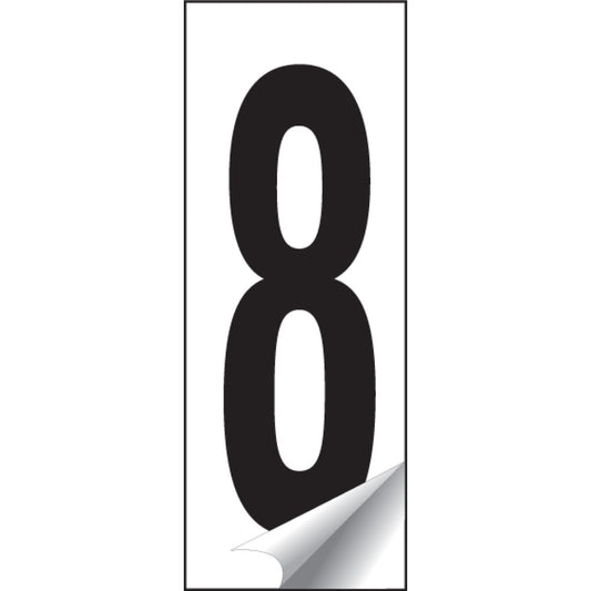 Identification numbers 0-9 38x90mm (single number pack of 10)