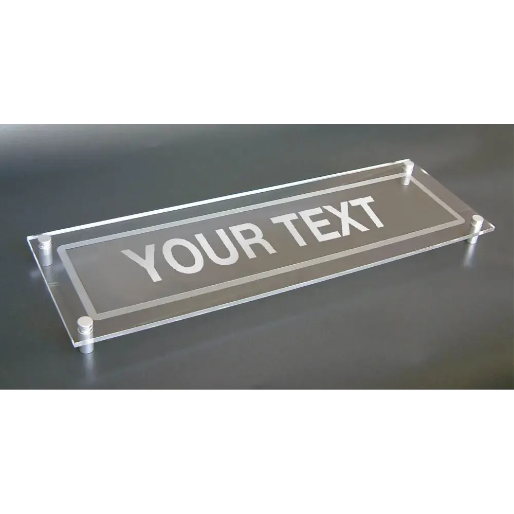 Design Your Own visual impact sign 450x150mm c/w stand off locators