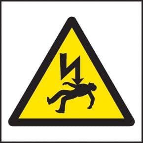 59720 Danger of death roll 100 labels 50x50mm  (50x50mm) Safety Sign