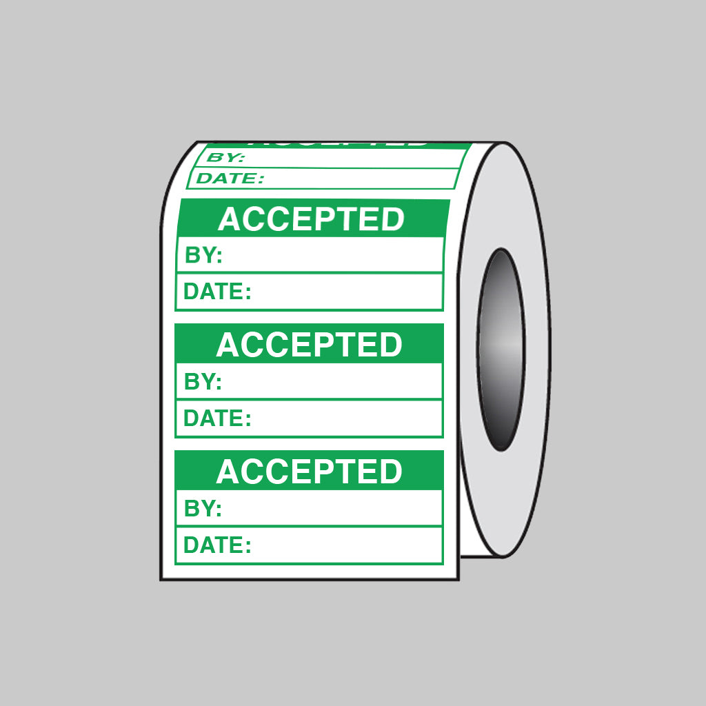 Quality Control Accepted self adhesive paper labels 50x20mm roll of 100