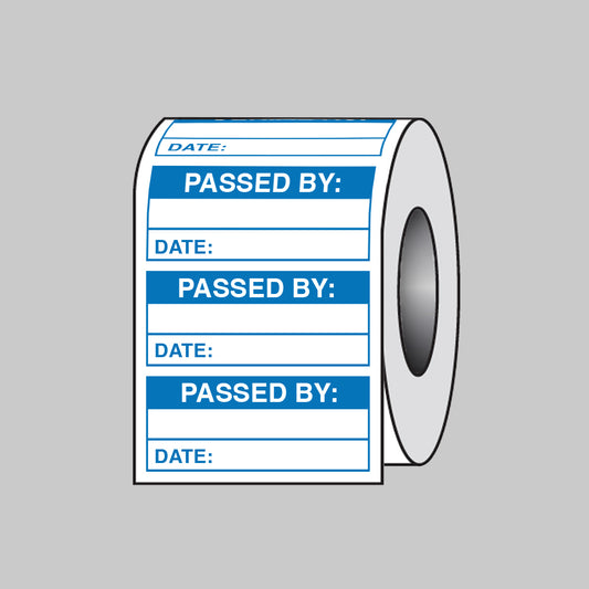 Quality Control Passed By self adhesive paper labels 50x20mm roll of 100