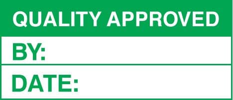 59754 100 S/A labels 50x20 quality approved  (50x20mm) Safety Sign