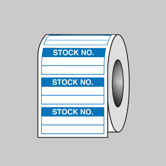 Quality Control Stock No self adhesive paper labels 50x20mm roll of 100