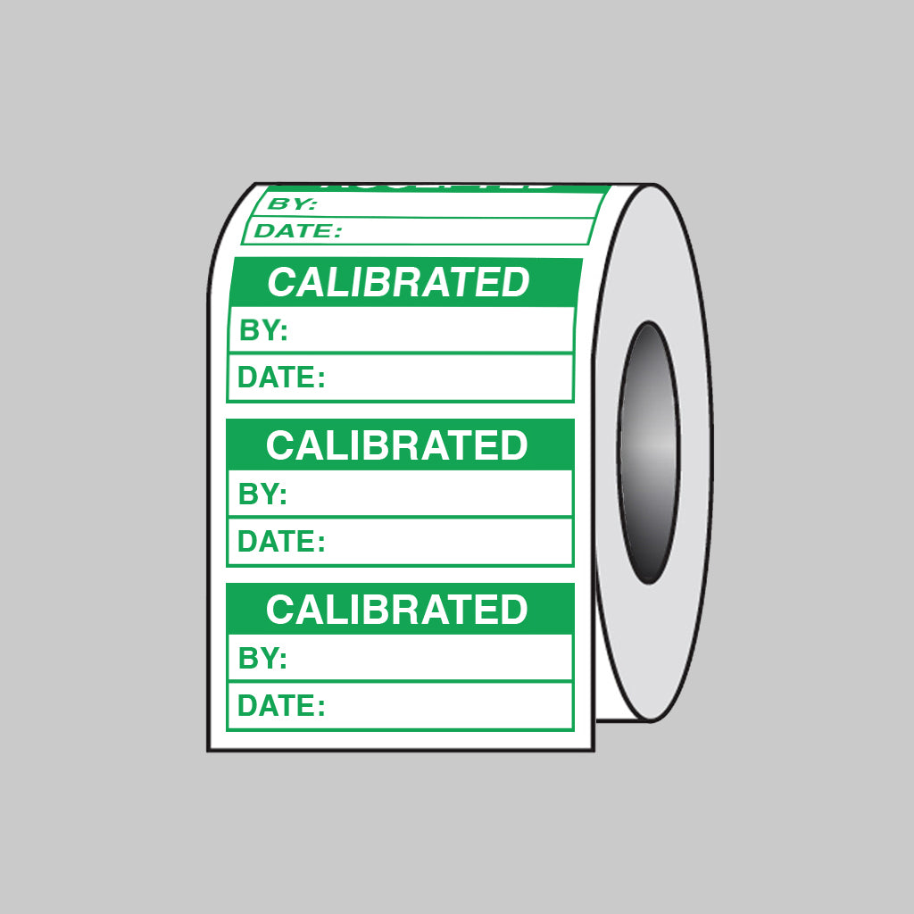 Quality Control Calibrated self adhesive paper labels 50x20mm roll of 100