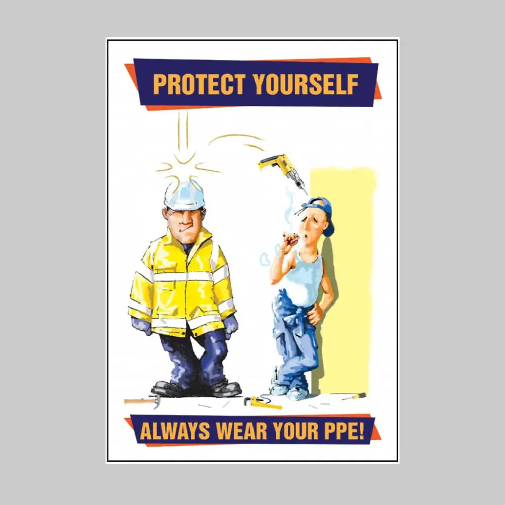 Always wear your PPE poster 510x760mm synthetic paper
