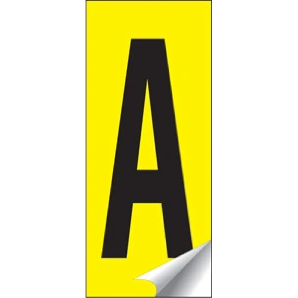 Identification letter sets A-Z 38x90mm (26 pack)