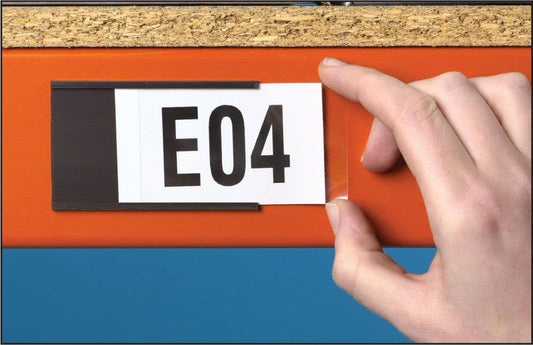 59875 Magnetic label holder (pack of 100) 80x50mm  (80x50mm) Safety Sign