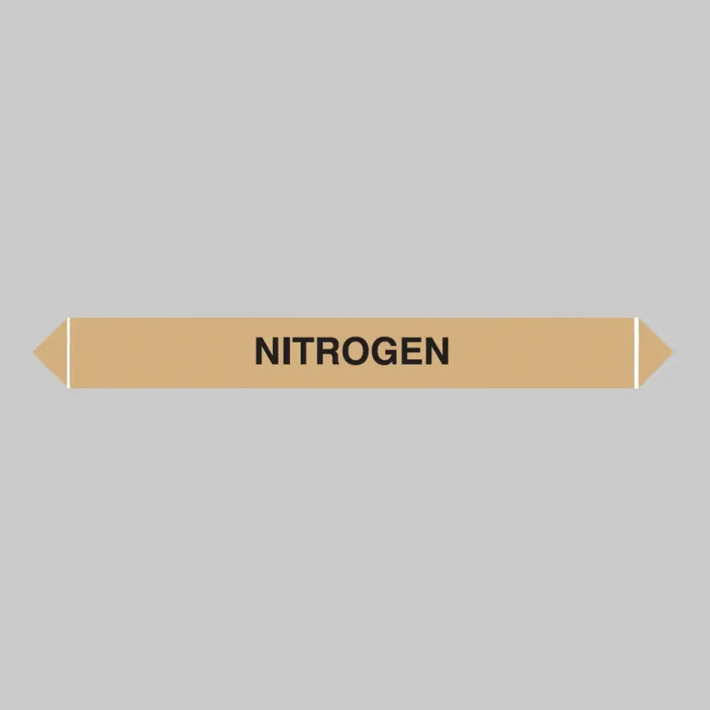 Flow marker pk of 5 nitrogen 300x40mm self adhesive vinyl