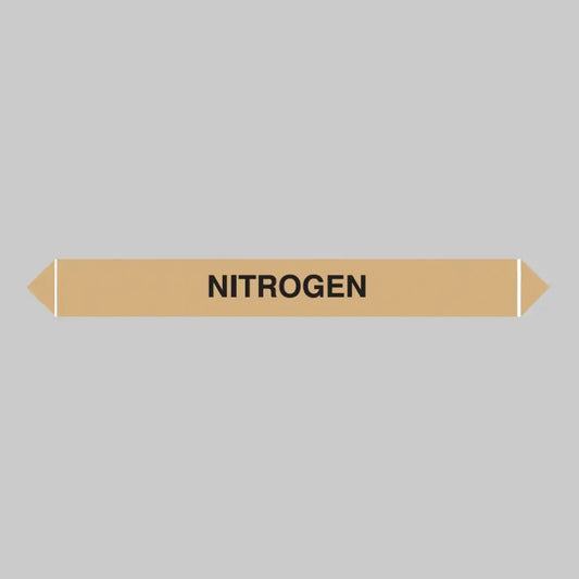 Flow marker pk of 5 nitrogen 300x40mm self adhesive vinyl
