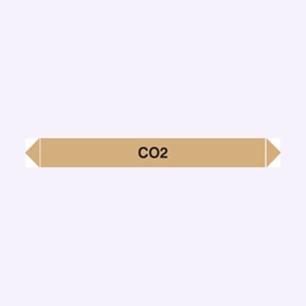 59917 Flow marker Pk of 5 co2  (300x40mm) Safety Sign