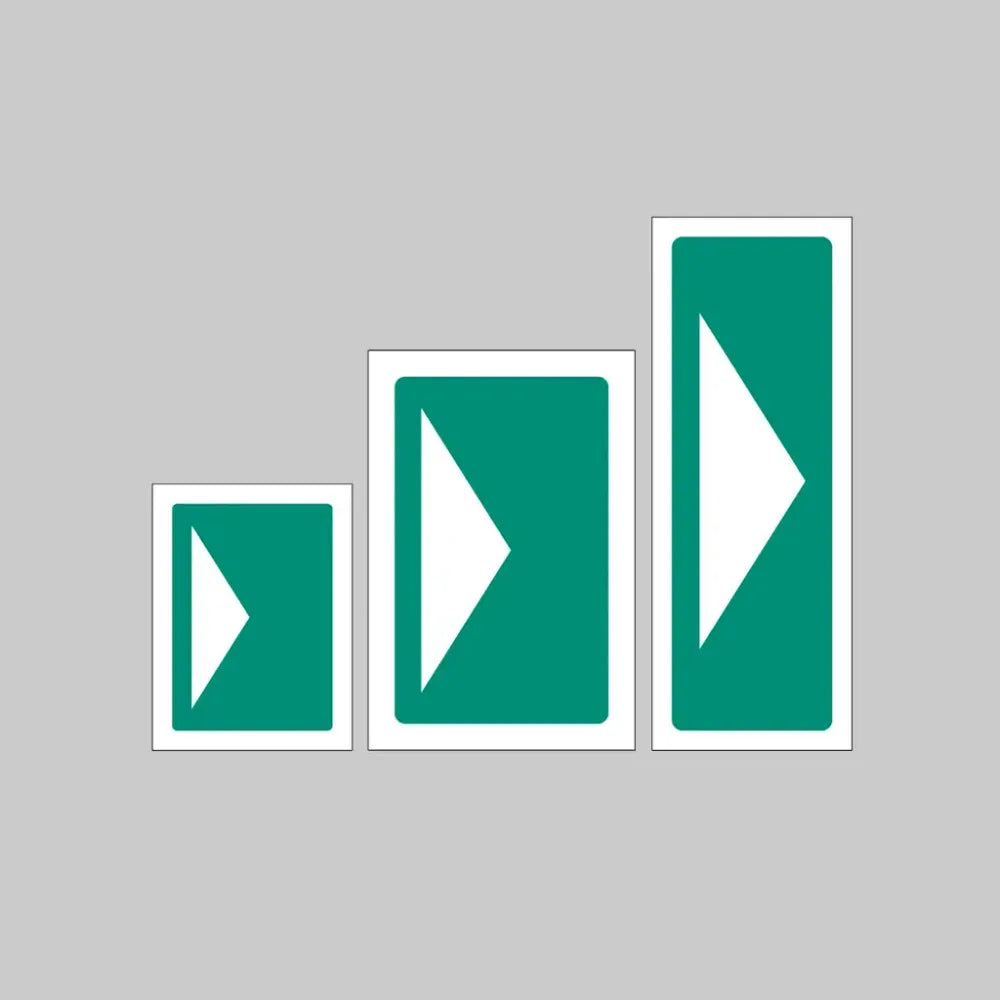 25996D Directional indicator for first aid equipment Self Adhesive Vinyl (100x150mm) Safety Sign