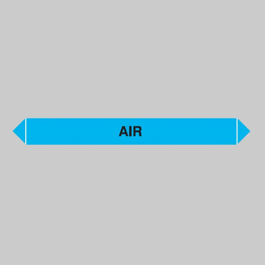 Flow marker Pk of 5 air 300x40mm self adhesive vinyl