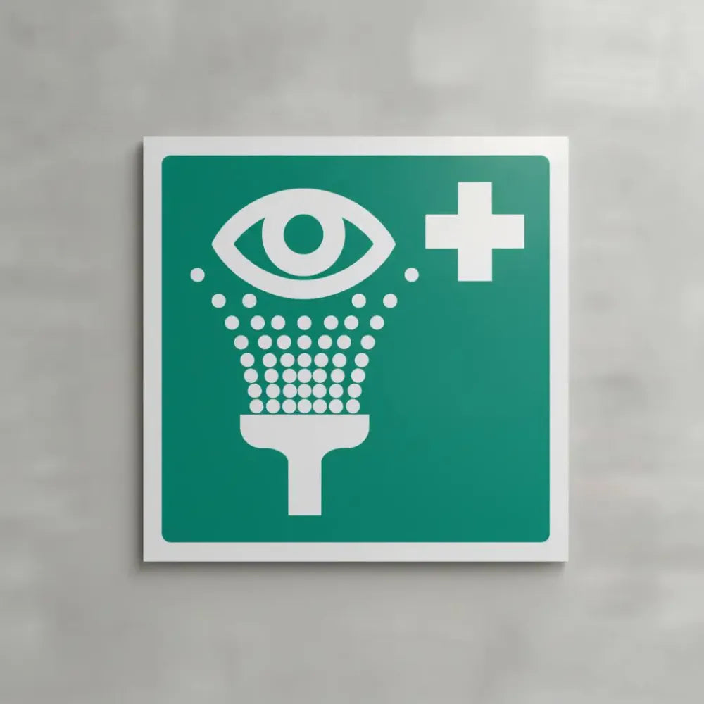 Emergency eyewash symbol