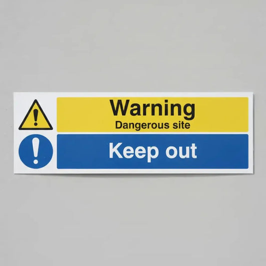 Warning dangerous site keep out