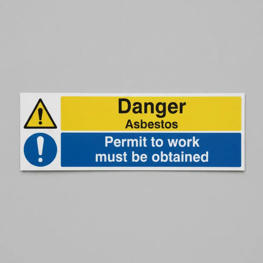 Danger asbestos permit to work must be obtained