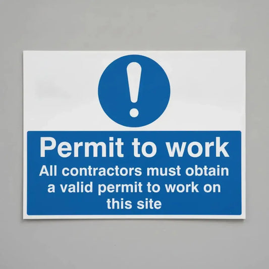 Permit to work all contractors must obtain a permit