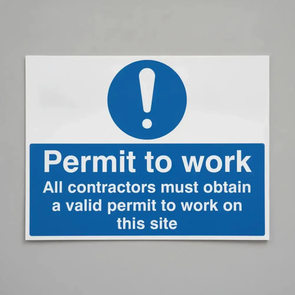Permit to work all contractors must obtain a permit