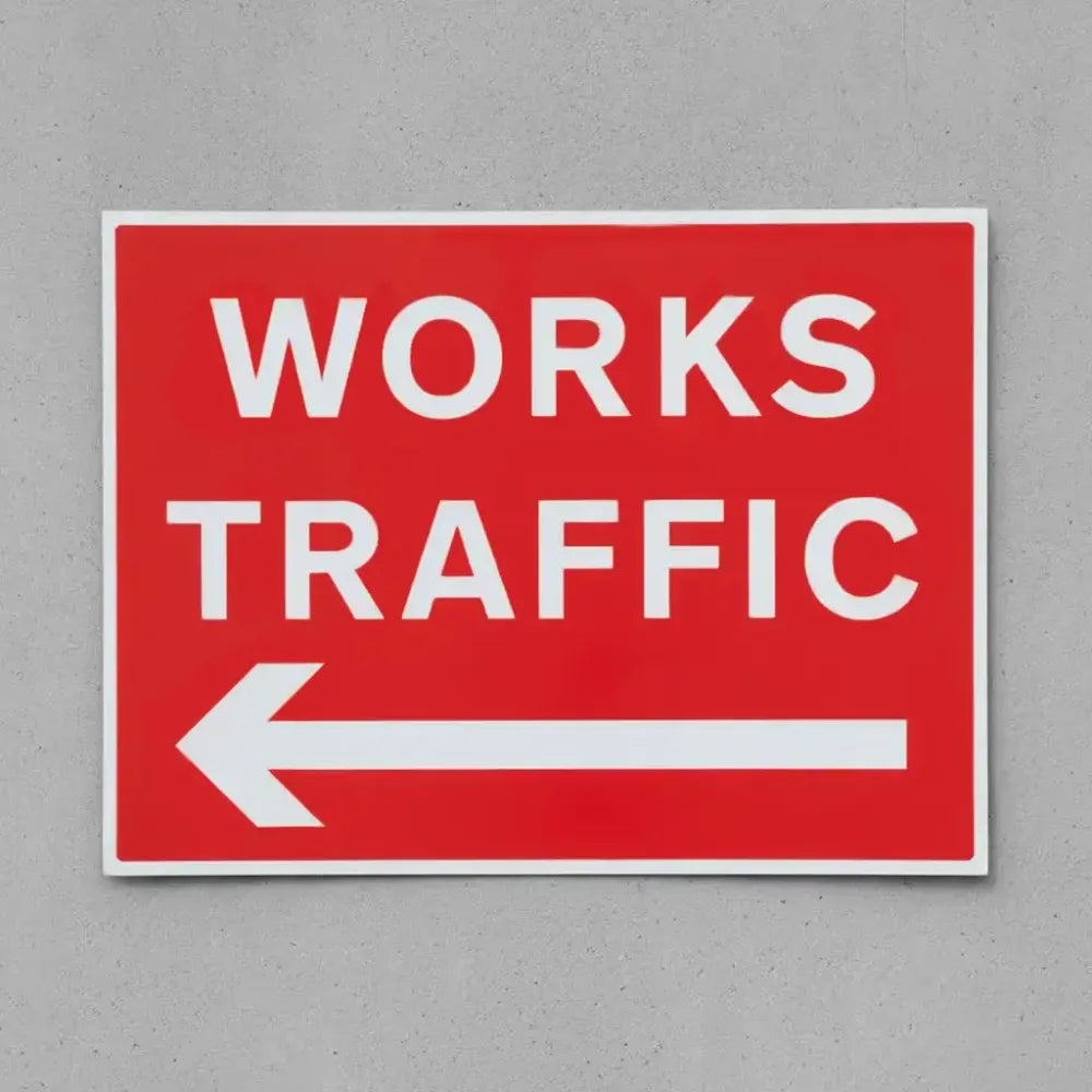 Works traffic arrow left