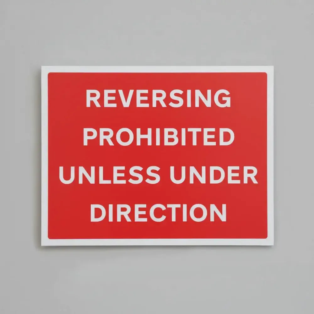 Reversing prohibited unless under direction