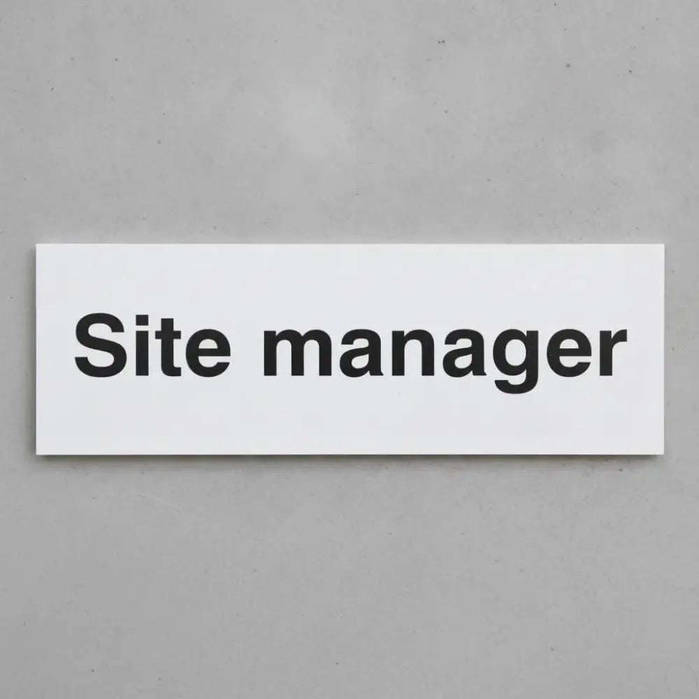 Site manager