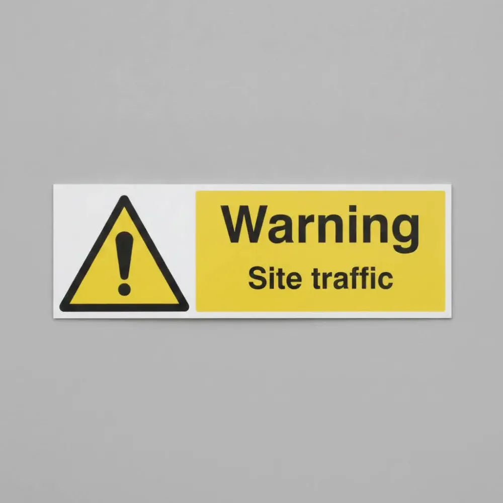 Warning site traffic