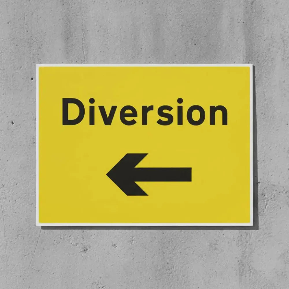 Diversion left arrow