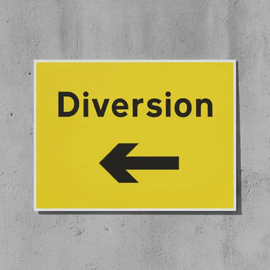 Diversion left arrow