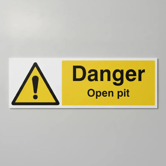 Danger open pit