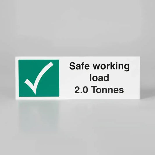 Safe working load 2.0 Tonnes