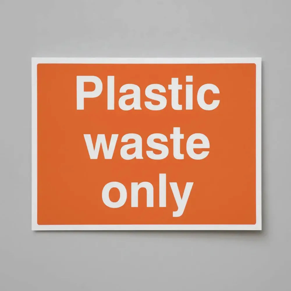 Plastic waste only