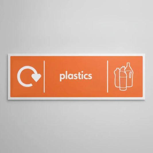Plastics - WRAP Recycling sign
