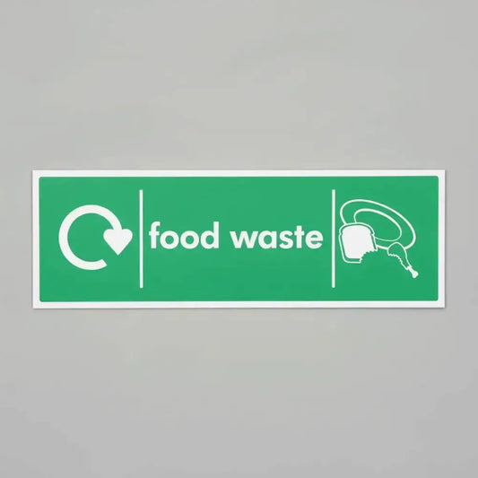 Food waste - WRAP Recycling sign