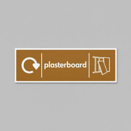 Plasterboard - WRAP Recycling sign