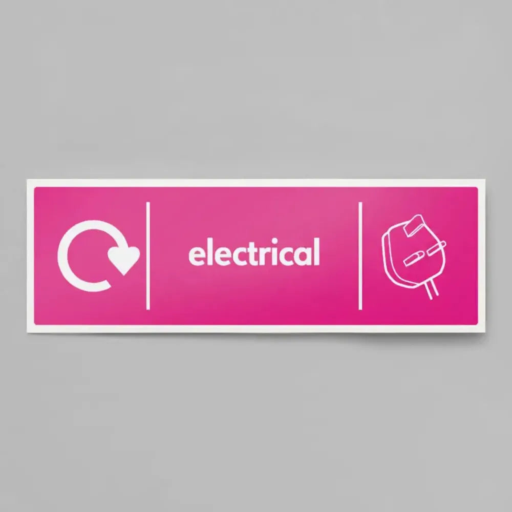 Electricals - WRAP Recycling sign