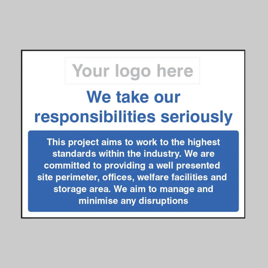 We take our responsibilities seriously   - well maintained site